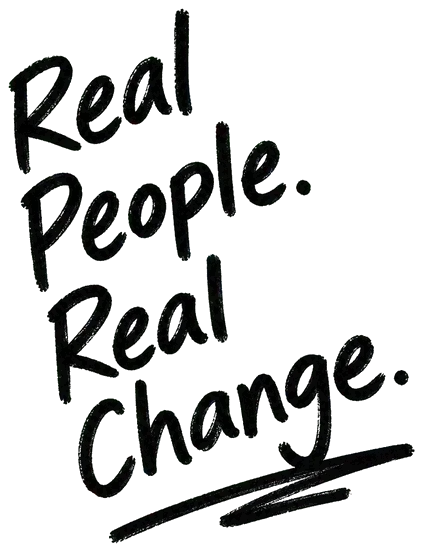 Real People. Real Change.